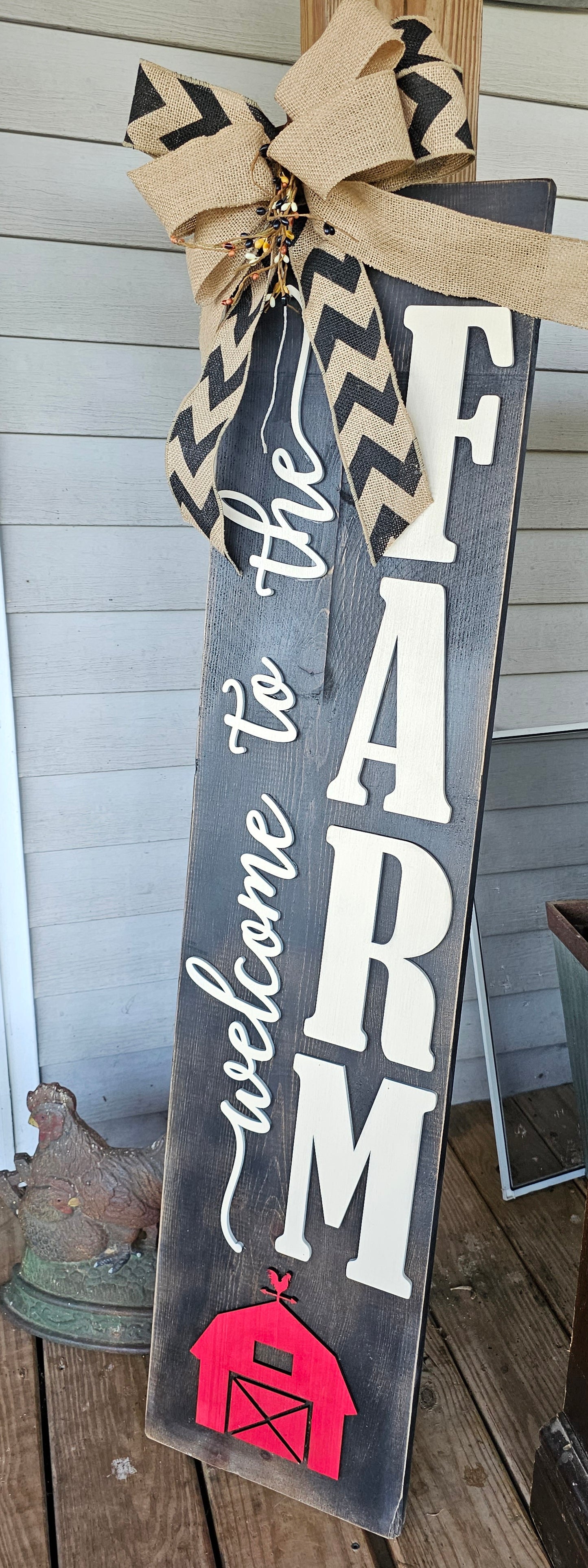 Welcome to the Farm Porch Sign