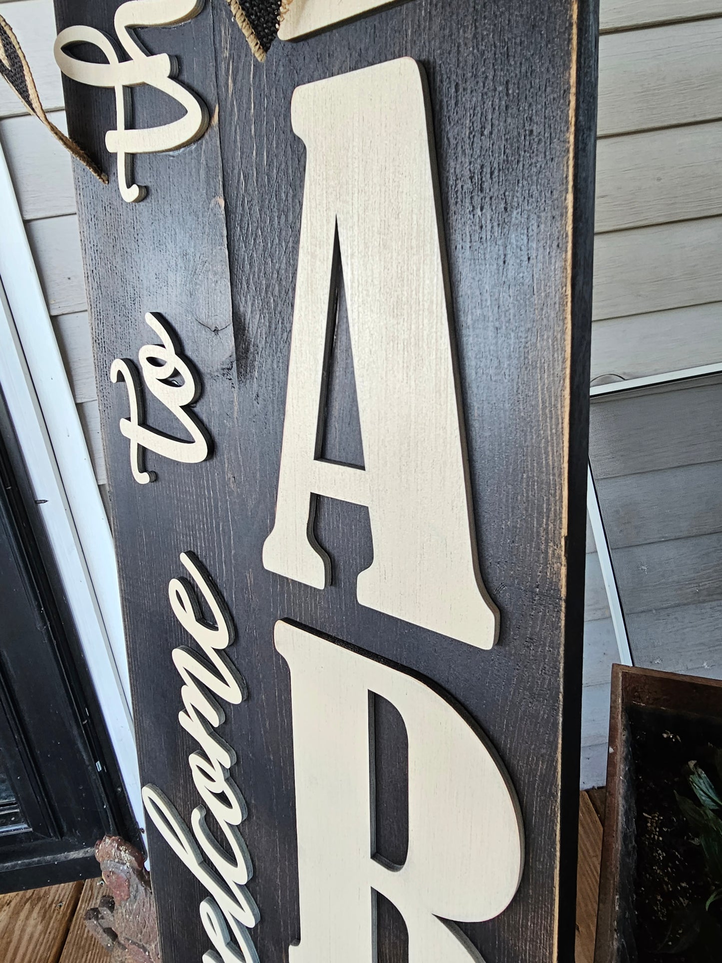 Welcome to the Farm Porch Sign