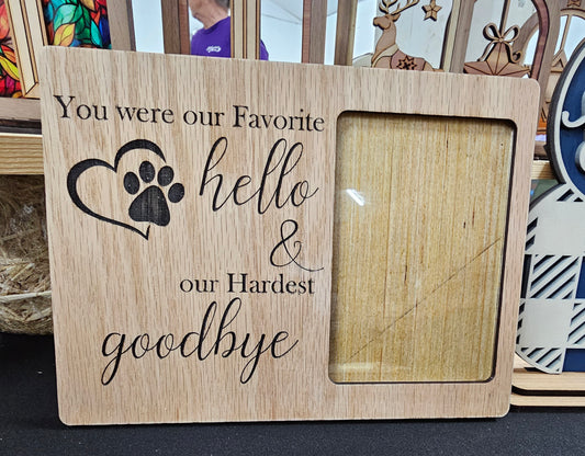 Pet Memorial Picture Frame