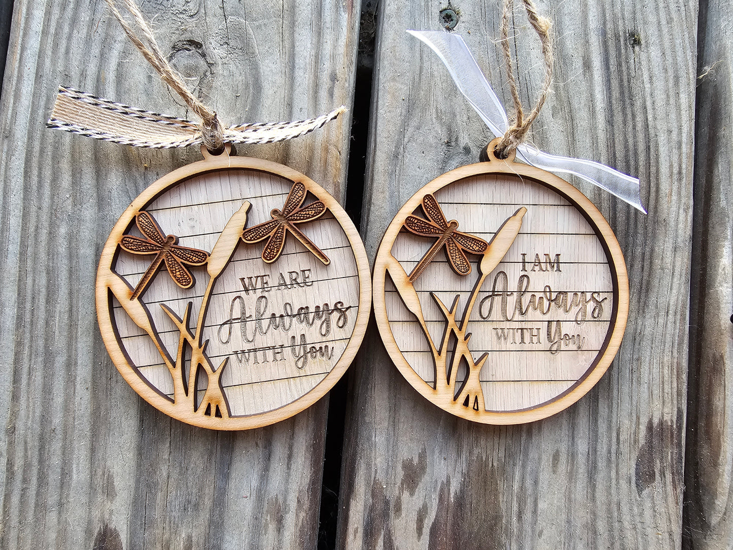 I am Always with You Dragonfly Ornament