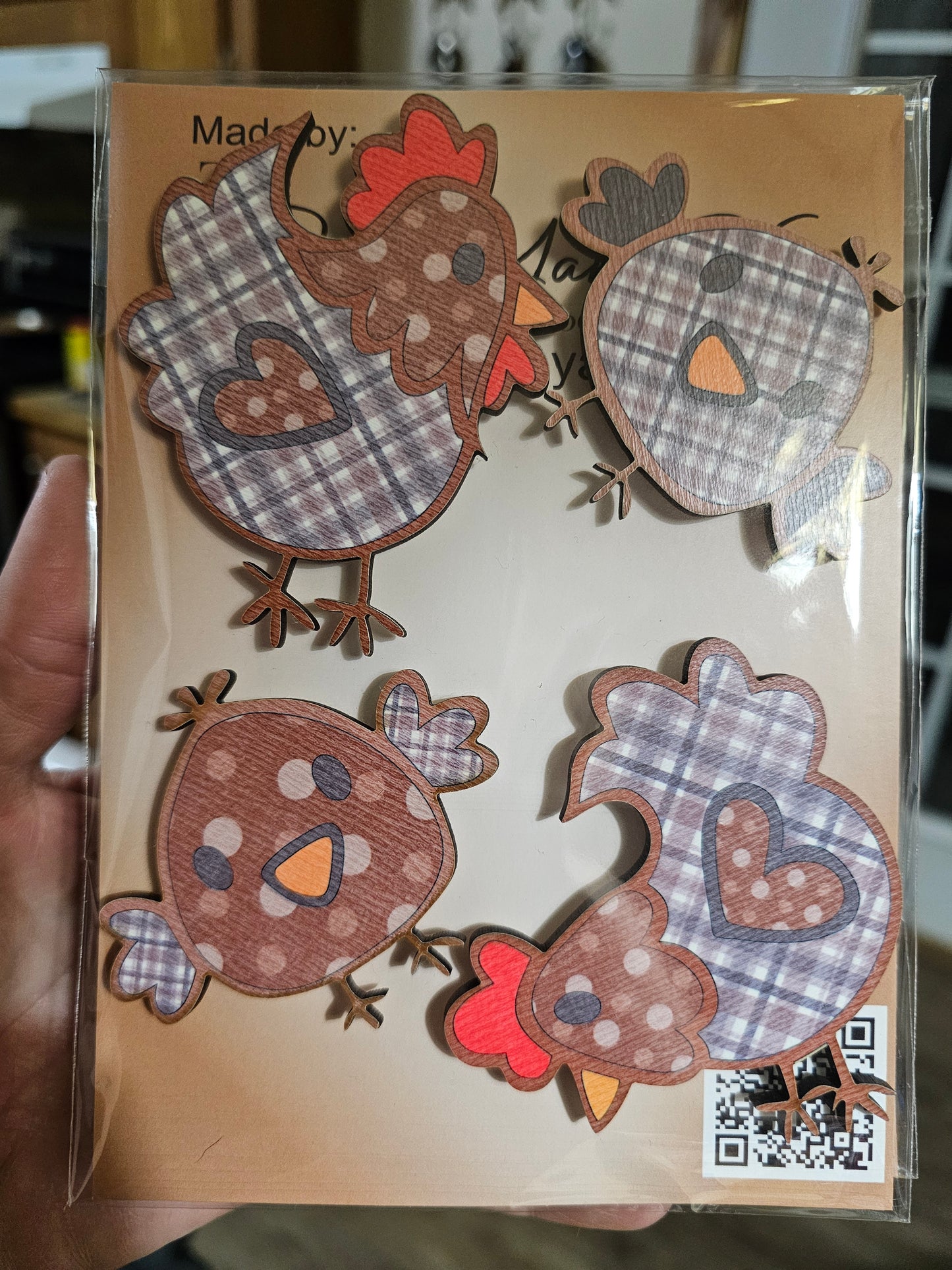 Chicken Magnets Set of 4