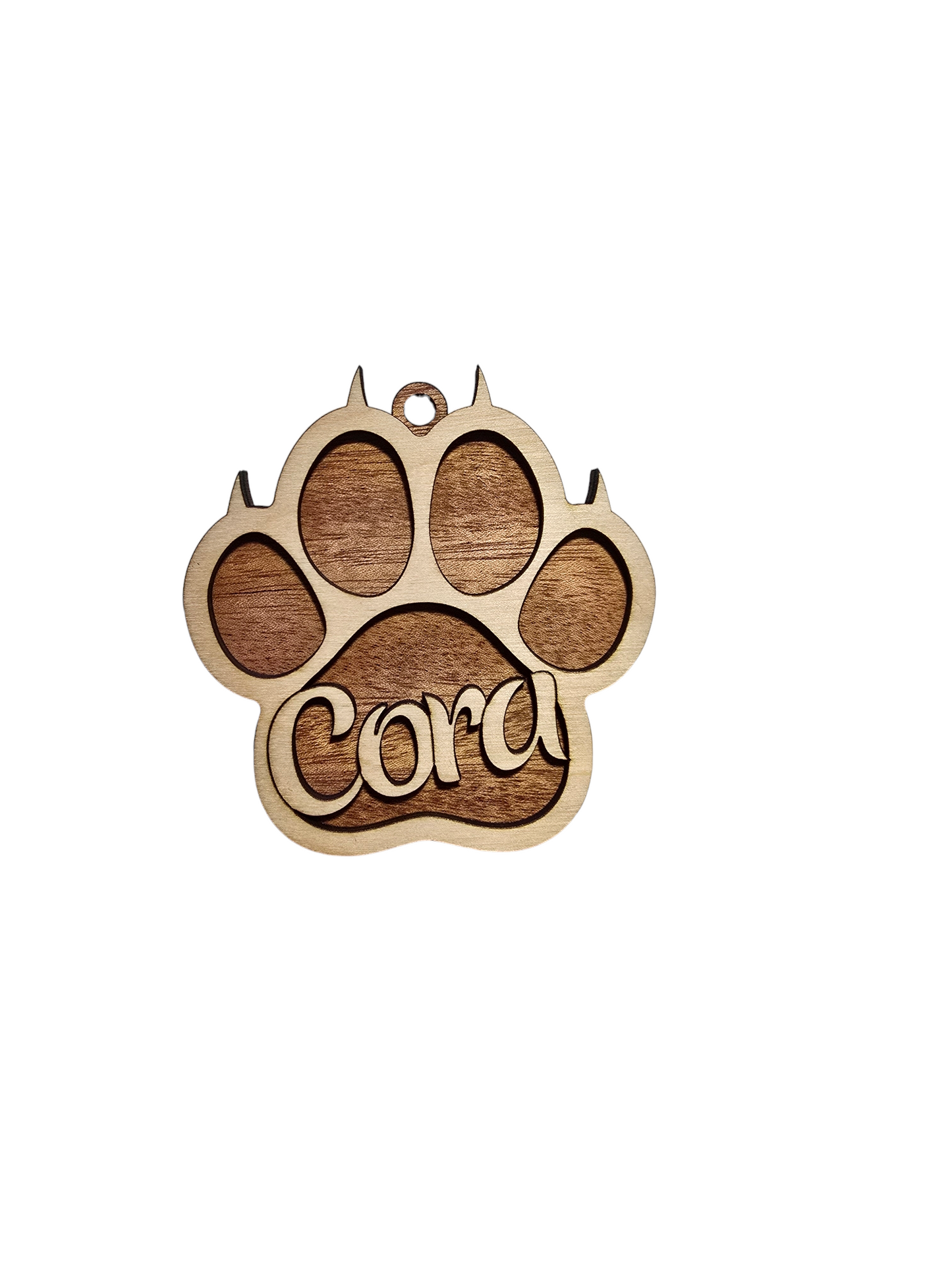 Paw Ornament Fundraiser Pet Dog Cat Customize with Name